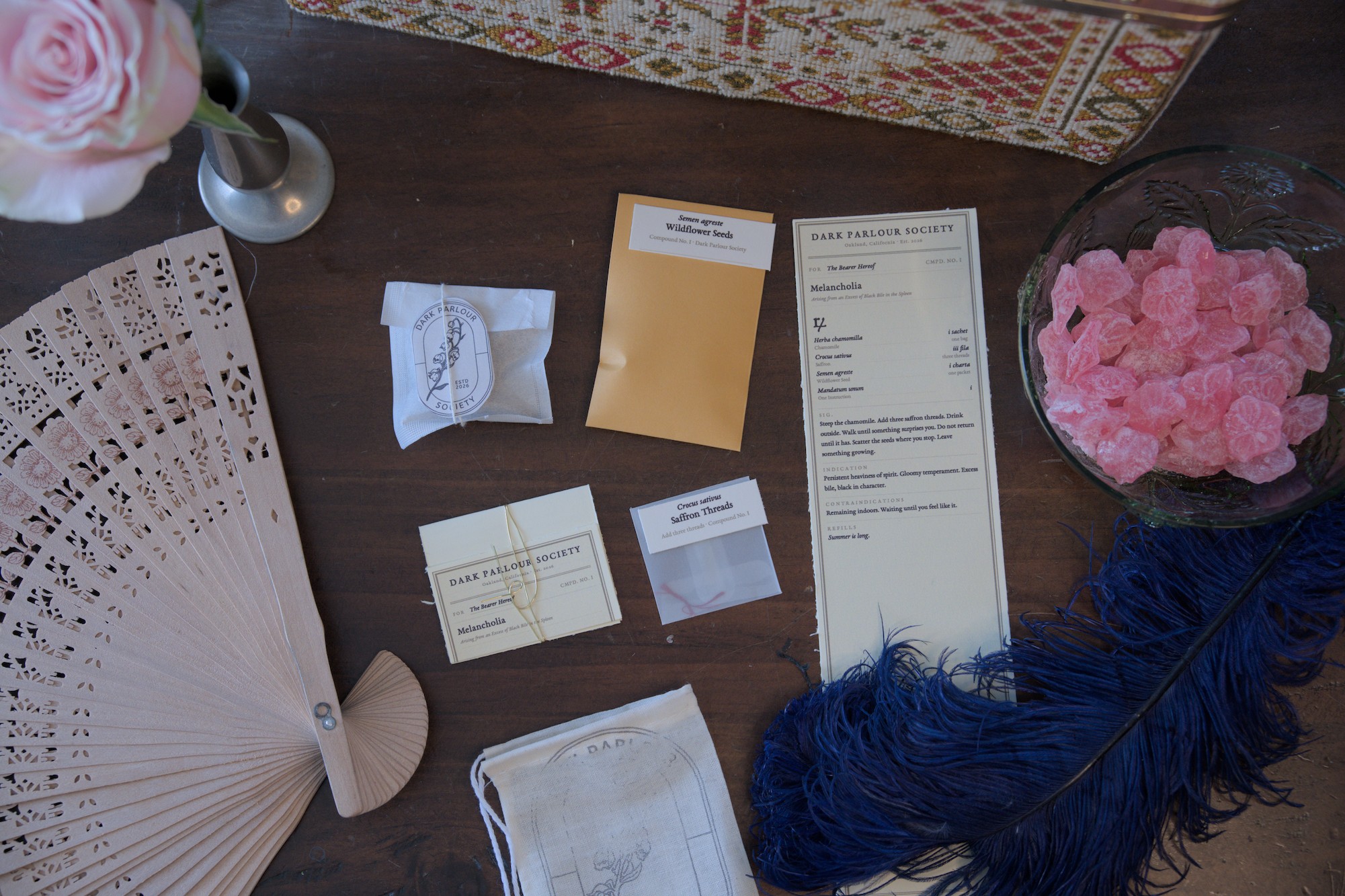 Compound No. I — detail of prescription card and contents