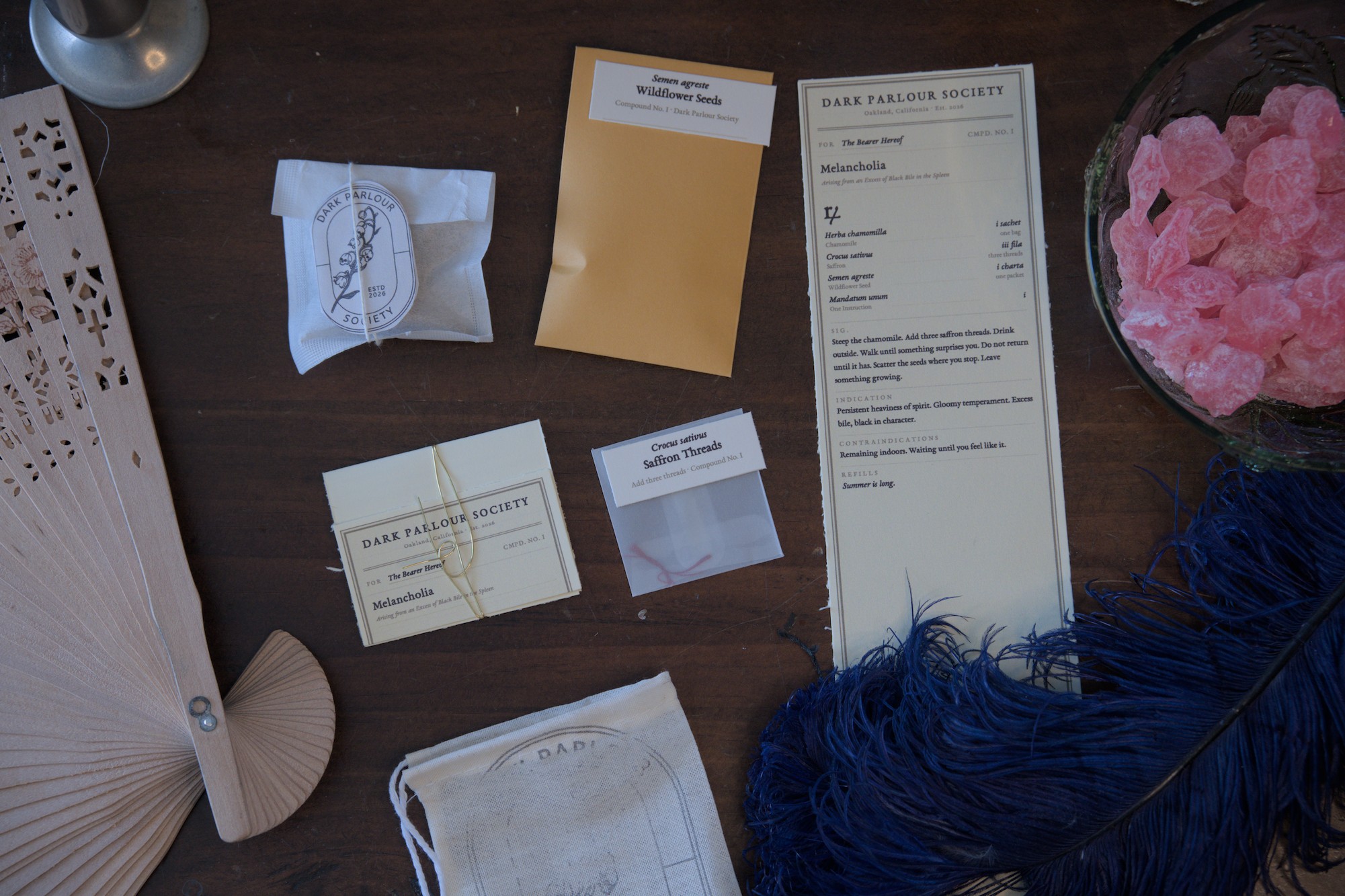 Compound No. I — Melancholia kit contents