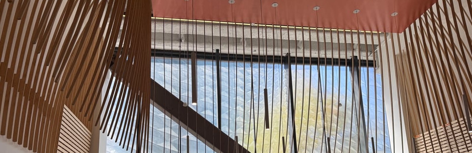 Wood-slat ceiling detail — Fig, Vanilla, and a Question About the Internet